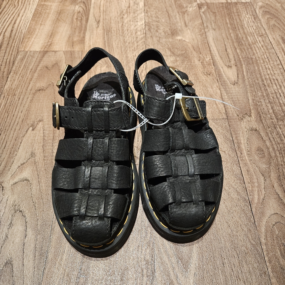 Dr. Martens Wrenlie Grizzly Leather Fisherman Sandals